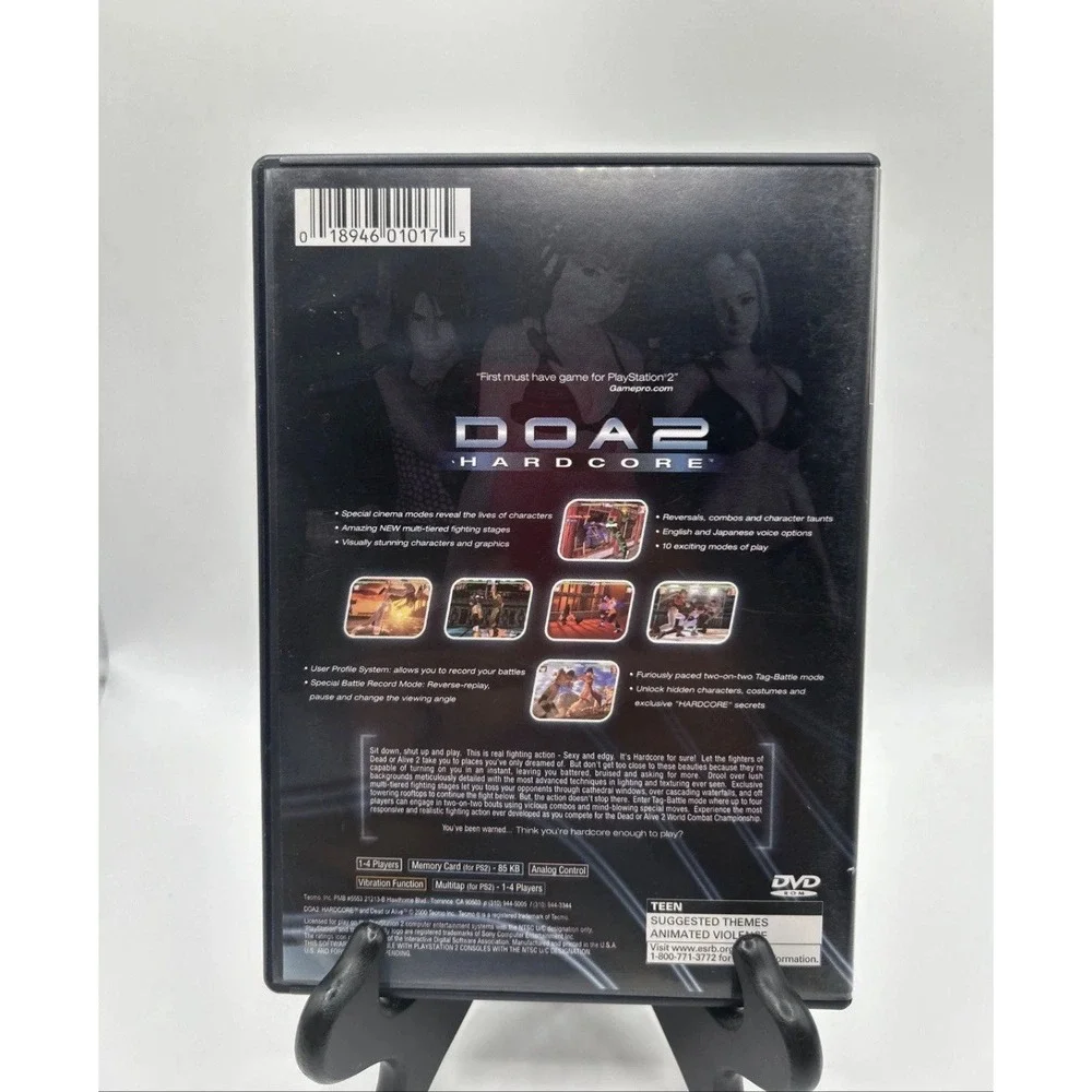 DOA2 Hardcore - Sony Playstation 2 Tested CIB